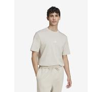 adidas Men's Essentials Small Logo Single Jersey TEE, Wonder Alumina/White, L