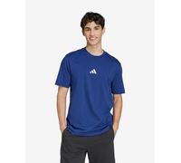 adidas Men's Essentials Small Logo Single Jersey TEE, Dark Blue/White, XS