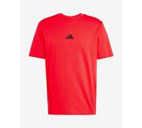 adidas Essentials Small Logo Short Sleeve T-shirt red black - XL