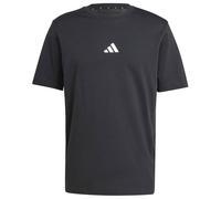 adidas Men's Essentials Small Logo Single Jersey TEE, Black/White, XS