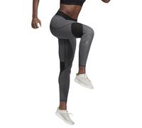 adidas ESSENTIALS WOMEN'S ALPHASKIN SPORT LEGGINGS ACTIVE GREY TIGHTS GYM SPORTS
