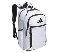 adidas Excel Backpack Durable Large Athletic Laptop Book Bag, 7.0/Twill White/Black, One size, Excel Backpack for Men & Women - Durable Large Athletic Laptop Bag