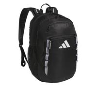 adidas Excelerator Backpack with Laptop Sleeve, Sport Bag for Men and Women, Black/White 3 Stripe Webbing, One Size, Excelerator Backpack With Laptop Sleeve, Sport Bag for Men and Women