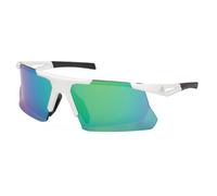 adidas Dunamis BI SP0119 Sunglasses White Green Mirrored Lens