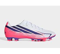 adidas Unisex F50 Hyperfast Club Firm Ground/Multi Ground Football Boots Shoes, FTWR White/Solar Purple/Solar Turbo, 9.5 UK