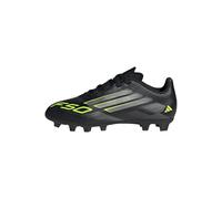 adidas F50 Club Firm Multi Ground Football Boots Kids, Core Black/Iron Metallic/Lucid Lemon, 2.5 UK Child