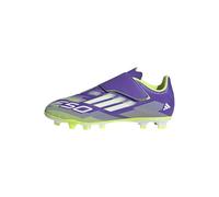 adidas F50 Club Velcro Firm Multi Ground Football Boots Kids, Purple Rush/FTWR White/Lucid Lemon, 5 UK Child