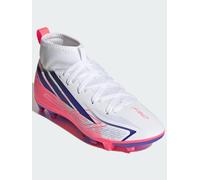 adidas Unisex Kids F50 Hyperfast Club Mid Firm Ground/Multi Ground Football Boots Kids Shoes, FTWR White/Solar Purple/Solar Turbo, 12.5 UK Child