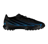 adidas Unisex Kids F50 Hyperfast Club Turf Football Boots Kids Shoes, core Black/core Black/Lucid Ray Blue, 1 UK