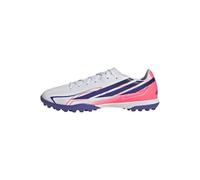 adidas Unisex F50 Hyperfast Club Turf Football Shoes, FTWR White/Solar Purple/Solar Turbo, 9.5 UK