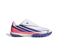 Adidas F50 Hyperfast Club Velcro Tf Junior Football Boots White EU 32 Kids