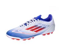 adidas F50 League Football Boots Artificial Ground, Cloud White/Solar red/Lucid Blue, 9.5 UK