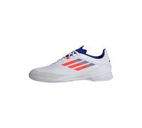 adidas F50 League Football Boots Indoor, Cloud White/Solar Red/Lucid Blue, 9.5 UK