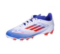 adidas F50 League Football Boots Multi Ground, Cloud White/Solar red/Lucid Blue, 2 UK