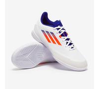 adidas F50 League In Cloud White Solar Red Lucid Blue Indoor Soccer Shoes IF1395