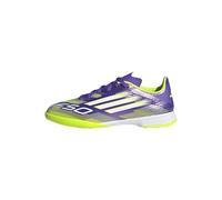 adidas F50 League Indoor Football Boots Kids, Purple Rush/Cloud White/Lucid Lemon, 2 UK Child