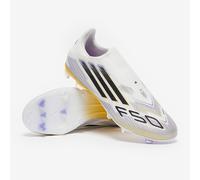 adidas F50 League Laceless Firm/Multi-Ground Boots, Textile Upper, White