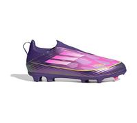 adidas F50 LEAGUE Laceless Firm Ground Football Boots Kids, Textile Upper, Purple