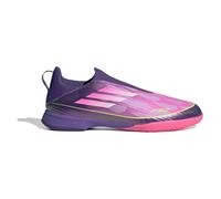 adidas F50 LEAGUE Laceless Indoor Football Boots Kids, Textile Upper, Purple
