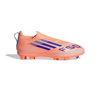 adidas Kids F50 League Laceless Juniors Firm Ground Football Boots Orange/Blue 5 UK Child