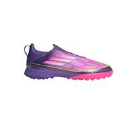 adidas F50 LEAGUE Laceless Turf Football Boots Kids, Textile Upper, Purple