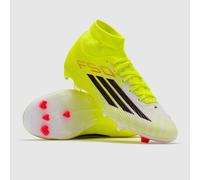 adidas Unisex F50 League Mid Cut Firm Ground/Multi Ground Football Boots, Team Solar Yellow 2/core Black/Lucid red, 8 UK