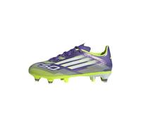 adidas F50 League Soft Ground Football Boots Kids, Purple Rush/FTWR White/Lucid Lemon, 4 UK Child