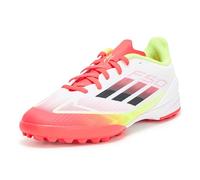 adidas F50 League Turf Unisex-Kids Sneaker, White/Black/Sun Yellow, 1 Little Kid