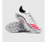 adidas Unisex F50 Messi League Artificial Ground Football Boots, FTWR White/Lucid red/Silver met, 10.5 UK