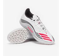 adidas Unisex F50 Messi League Turf Football Boots, Cloud White/Lucid Red/Silver Metallic, 7 UK