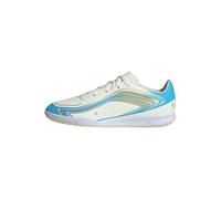 adidas Unisex Kids F50 Messi Club Indoor Football Kids Shoes, Ivory/semi Blue Burst/Icey Blue, 11 UK Child