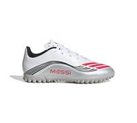 adidas F50 Messi Club Turf Football Boots Kids, FTWR White/Lucid red/Silver met, 5 UK Child