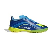 adidas Junior F50 League Messi TF Astro Football Boots Royal Blue/Solar Yellow/Semi Blue Burst 5.5