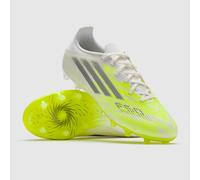 adidas Women's F50 SPARKFUSION League Low Firm Ground/Artificial Ground Football Boots Womens, FTWR White/Iron met./hi-res Yellow, 9 UK