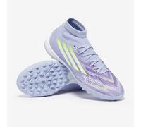 adidas Women's F50 SPARKFUSION League W Mid Turf Football Boots, Violet Tone/Lucid Lemon/Purple Rush, 8.5 UK
