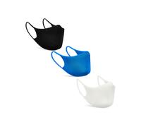 ADIDAS FACE MASK COVER REUSEABLE WASHABLE M/L BLUE WHITE BLACK 3 PACK NEW