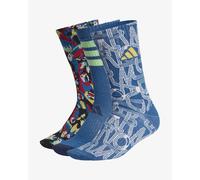 adidas Women's FARM 3PP SOCKS, dark marine/st fade gold/night indigo, 6.5-8