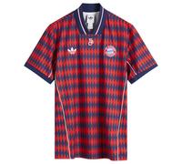 adidas FC Bayern Munich Lifestyler Jersey Top Red/Dark Blue