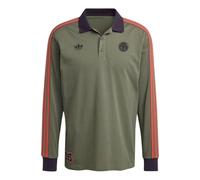 adidas FC Bayern Terrace Icon Long Sleeve Polo Shirt 'Base Green' JN0253 M