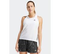 Adidas female Own The Run Racer Back Running Vest Top - L - Soft White, Soft White
