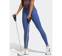 Adidas female Seamless Striped High Waisted Leggings - Bright Blue, Bright Blue,Black Mix