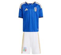 Adidas Italy 26/27 Home Short Sleeve Junior Set Blue 5-6 Years Kids