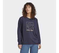 ADIDAS Five Ten Womens Ten Long Sleeve Jersey - Navy Recycled Material - Size Large