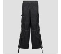 Adidas Originals Mid Rise 2in1 Jeans Black S Woman