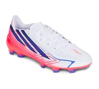 adidas Unisex F50 Hyperfast League Firm Ground Football Boots Shoes, FTWR White/Solar Purple/Solar Turbo, 7 UK