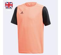 Adidas Football Boys Jersey T-Shirt 11-12Y Estro 19 Solar Red/Black Top NEW