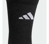 adidas Unisex Football GRIP Printed Cushioned Crew Performance Socks, Black/White, 4.5-6