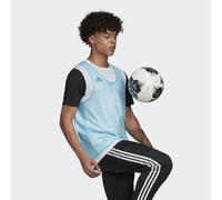 adidas Football Training Bib Sports Team Vest Mens Mesh Cyan Blue
