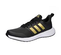 Adidas Fortarun 2.0 Cloudfoam Lace Shoes Sneaker, Core Black/Gold Metallic/Cloud White, 4 UK