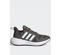 adidas Fortarun 2.0 Cloudfoam Sport Running Lace Shoes, Green/White, Size 2.5 Older Green/White